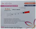 Krivida U-40 Sterile Single Use Insulin Syringe thumbnail