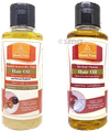 Khadi Pure Combo Pack of Herbal Onion Hair Oil & Herbal Ayurvedic Palm Hair Oil No Mineral & Paraffin Free (210ml Each) thumbnail