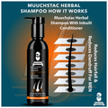 Muuchstac Herbal Shampoo with Inbuilt Conditioner (200ml Each) thumbnail