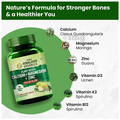 Vlado's Himalayan Organics Plant Based Calcium + Magnesium + Zinc with D3, K2, B12 Vegetarian Tablet thumbnail