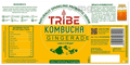 Tribe Kombucha Combo Pack of Naturally Sparkling Probiotic Drink (210 ml Each) Gingerade Ginger & Lemon thumbnail