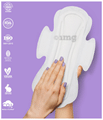 Sparkle Combo Pack of Bamboo Sanitary Pads Made with Natural Biodegradable Ingredients 2 Regular, 1 Overnight & 1 Large (7 Each) thumbnail