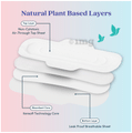 Bliss Combo Pack of Natural Plant Based Sanitary Pads XL & XXL (34 Each) thumbnail