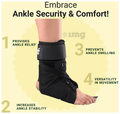 Leaf Ortho Ankle Brace Medium Black thumbnail