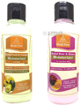 Khadi Pure Combo Pack of Herbal Rose & Honey Moisturizer & Herbal Peach & Avocado Moisturizer with Sheabutter & Paraben Free (210ml Each) thumbnail