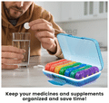 Frizty Weekly Pill Organizer Four Times a Day Multicolor thumbnail
