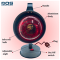 Bos Medicare Surgical Infrared Lamp 150 Watt Black thumbnail