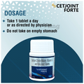 Leeford Cetjoint Forte Tablet | With Calcium, Vitamin D3 and Folic Acid | For Joint Mobility thumbnail