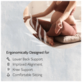 Sarveda Zabuton Cushion for Meditation and Yoga Practise Grey thumbnail