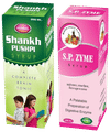 S.P Pharmaceuticals Combo Pack of Shankhpushpi Syrup (200ml) & S.P. Zyme Syrup (450ml) thumbnail