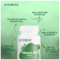 Ambrosial Essentials Vitamin D3 4000 IU Softgels thumbnail