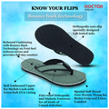 Doctor Extra Soft D 3 Women's Slippers with Bounce Back Technology Orthopaedic and Diabetic MCR Anti-skid Cushion Comfort Pista Black 5 thumbnail