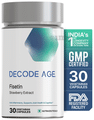 Decode Age Fisetin Vegetarian Capsule | Senolytic Activator 100 mg, Improves Memory thumbnail