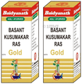 Baidyanath (Jhansi) Basant Kusumakar Ras with Gold Tablets (5 Each) thumbnail
