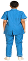 Agarwals Nurse Uniform Softn Comfy Pure Viscose Cotton Sky Blue XXL thumbnail