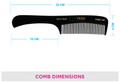 Vega HMBC 203 Handmade Grooming Hair Comb thumbnail