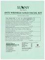 Sunny Herbals Anti Wrinkle Gold Facial Kit thumbnail