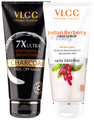 Combo Pack of VLCC Charcoal Peel Off Mask 7X Ultra Whitening & Brightening (100gm) & Indian Berberry Face Scrub (80gm) thumbnail