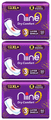 Niine Dry Comfort 3 Layer Shield Ultra Thin Sanitary Pads (50 Each) with Biodegradable Disposable Bags thumbnail