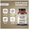 Vedapulse Lion's Mane Mushroom 1200mg Veg Capsule thumbnail