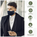 Self Lub Reusable and Washable Cloth Mask with Adjustable Ear Loop Olive Green, Navy Blue & Grey thumbnail