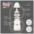 BeeBaby Ease Wide Neck Baby Feeding Bottle with Medium Flow Anti-Colic Soft Silicone Nipple 8 Months + (300ml Each) White thumbnail