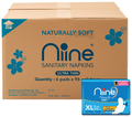Niine Naturally Soft Pads (6 Each) with Biodegradable Disposal Bag Inside Free XL thumbnail