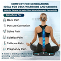 Trajectory Advance Ergonomic Orthopedic Memory Foam Chair Cushions for Sitting for Office Chair & Wheelchair Black thumbnail