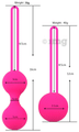 Healthcave Medgram Double Kegel Ball Pelvic Muscle Exerciser and Toner Pink thumbnail
