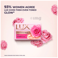Lux Even Toned Glow Soap infused with Vitamin C & E for Superior Glow (150 gm Each) Rose thumbnail