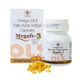 Megafe 3 100% Veg Omega 3,6,9 Fatty Acids 500mg Capsule for Women & Men