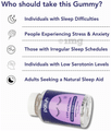 Patuh Healthcare 5 HTP and Melatonin Relaxtion & Sleep Gummies Mixed Grape No Added Sugar thumbnail