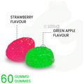 Gummsi Combo Pack of Apple Cider Vinegar Green Apple & Immunity Strawberry Gummies(30 Each) thumbnail