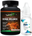 Natural Combo Pack of Sexual Wellness 500mg, 60 Capsule & Male Pro 15ml thumbnail