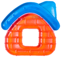Buddsbuddy Double Color BPA free Water Filled 4m+ Teether Blue-Orange thumbnail