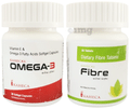 Kaheca Combo Pack of Omega 3 Softgel Capsule & Fibre Tablet (30 Each) thumbnail