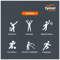 Tynor Shin & Calf Support Neo Black & Orange thumbnail