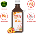Cogni 3 Syrup with Omega 3 Fish Oil (EPA & DHA) | Sugar-Free | Flavour Mango Peach thumbnail