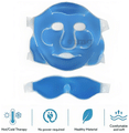 Healthtrek Combo Pack of Cooling Gel Eye Mask for Dark Circles & Cooling Gel Face Mask Blue thumbnail