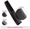Vega HMBC 101 Graduated Black Dressing Handmade Hair Comb thumbnail