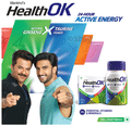 Health OK with Natural Ginseng and Taurine, Multivitamins, Minerals & Amino Acids, 24 Hours of Active Energy, Improves Overall Health, Boosts Immunity, 100% Vegetarian Tablet thumbnail