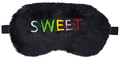 Jenna Jenna Sleeping Eye Mask for Insomnia, Puffy Eyes and Dark Circles with Fur Sweet Black thumbnail