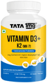 Tata 1mg Vitamin D3+K2 (MK 7 ) Advanced Tablet | for Stronger Bones and Immunity | 600 IU Vitamin D3 + 55 mcg K2 thumbnail