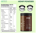 Health Horizons Hemp Protein Powder (500gm Each) for Lean Muscles Chocolate thumbnail