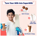 Gritzo Combo Pack of Supermilk 13+Years Double Chocolate Flavour (1kg) and Super Gummies Multivitamins for Kids Natural Strawberry Flavour (30) thumbnail