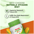 Patanjali Nutrela Vitamin B12 Bio-Fermented for Nerve Strengthening & Brain Function Capsule thumbnail