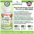 Nature's Branch Fish Oil Omega-3 Triple Strength Softgel Lemon thumbnail