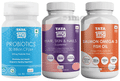 Combo Pack of Tata 1mg Salmon Omega 3 Fish Oil Capsule (60), Hair, Skin & Nails Supreme Biotin Capsule (60) & Probiotics 30 Billion CFUs+ Capsule (60) thumbnail