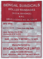 Bengal Surgicals Limited Bengal Surgical Rolled Bandage 15cm x 5m thumbnail