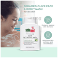 Sebamed Olive Face & Body Wash with Panthenol | For Sensitive & Dry Skin thumbnail